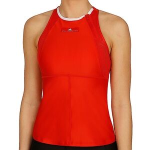 Adidas by Stella McCartney Bright Red High-Neck Athletic Tank